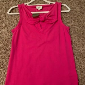 Kate Spade Pink Tank Top with Bow Detail